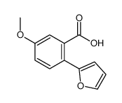 2-(furan-2-yl)-5-methoxybenzoic acid Structure