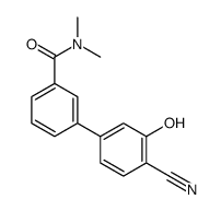 3-(4-cyano-3-hydroxyphenyl)-N,N-dimethylbenzamide结构式