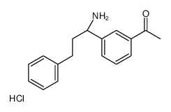 1-{3-[(1S)-1-Amino-3-phenylpropyl]phenyl}ethanone hydrochloride ( 1:1)结构式