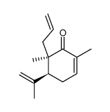 cis-6-allyl-6-methylcarvone Structure