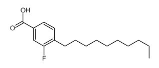 4-decyl-3-fluorobenzoic acid Structure