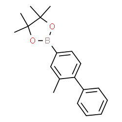 4,4,5,5-tetramethyl-2-(3-methyl-4-phenylphenyl)-1,3,2-dioxaborolane结构式