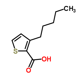 3-Pentyl-2-thiophenecarboxylic acid结构式