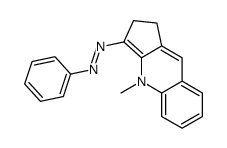 (4-methyl-1,2-dihydrocyclopenta[b]quinolin-3-yl)-phenyldiazene结构式