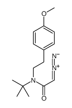 1-[tert-butyl-[2-(4-methoxyphenyl)ethyl]amino]-2-diazonioethenolate Structure