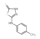 1,3,4-Thiadiazole-2(3H)-thione,5-[(4-methylphenyl)amino]- Structure