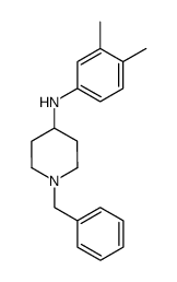 (1-Benzyl-piperidin-4-yl)-(3,4-dimethyl-phenyl)-amine Structure