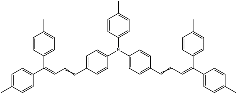 n,n-bis{4-(4,4-bis(4-methylphenyl)-1,3-butadienyl}phenyl{-4-methylphenylamine picture