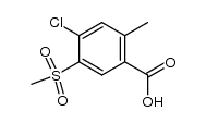 4-Chloro-2-methyl-5-(methylsulfonyl)benzoic acid Structure