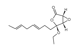 (1R,4S,5S)-4-ethoxy-4-((3E,6E)-octa-3,6-dien-1-yl)-3,6-dioxabicyclo[3.1.0]hexan-2-one Structure