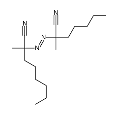 2-(2-cyanoheptan-2-yldiazenyl)-2-methyloctanenitrile Structure