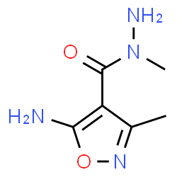 4-Isoxazolecarboxylicacid,5-amino-3-methyl-,1-methylhydrazide(9CI) Structure