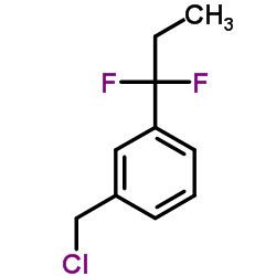 1-(Chloromethyl)-3-(1,1-difluoropropyl)benzene Structure