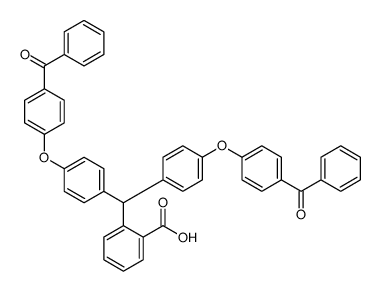 2-[bis[4-(4-benzoylphenoxy)phenyl]methyl]benzoic acid结构式