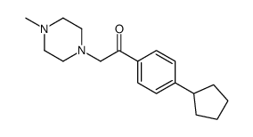 1-(4-cyclopentylphenyl)-2-(4-methylpiperazin-1-yl)ethanone结构式