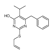 6-benzyl-5-propan-2-yl-2-prop-2-enylsulfanyl-1H-pyrimidin-4-one Structure