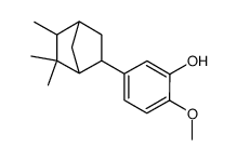 2-methoxy-5-(5,6,6-trimethyl-2-norbornyl)phenol structure