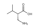 (S)-2-(氨基甲基)-3-甲基丁酸结构式