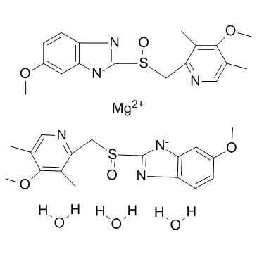 埃索美拉唑镁(三水)结构式