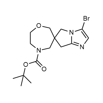 3'-溴-5',7'-二氢螺[[1,4]氧氮杂环庚烷-6,6'-吡咯并[1,2-a]咪唑] -4-甲酸叔丁酯图片