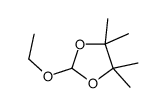 2-Ethoxy-4,4,5,5-tetramethyl-1,3-dioxolane结构式