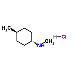 trans-N,4-Dimethylcyclohexanamine hydrochloride (1:1) structure