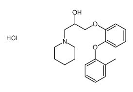 1-[2-(2-methylphenoxy)phenoxy]-3-piperidin-1-ylpropan-2-ol,hydrochloride结构式