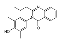 3-(4-hydroxy-3,5-dimethylphenyl)-2-propylquinazolin-4-one Structure