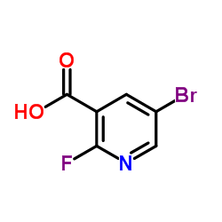 5-Bromo-2-fluoronicotinic acid Structure