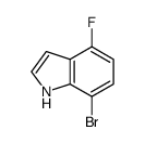 7-bromo-4-fluoroindole Structure