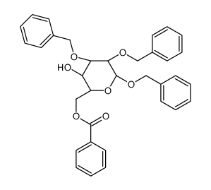 Benzyl 2,3-Di-O-benzyl-6-O-benzoyl-β-D-galactopyranoside Structure