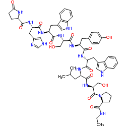 (Des-Gly10,D-Trp6,Pro-NHEt9)-LHRH (sea bream)结构式