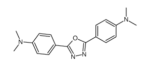4-[5-[4-(dimethylamino)phenyl]-1,3,4-oxadiazol-2-yl]-N,N-dimethylaniline structure