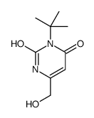 3-tert-butyl-6-(hydroxymethyl)-1H-pyrimidine-2,4-dione结构式