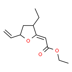 Acetic acid, (5-ethenyl-3-ethyldihydro-2(3H)-furanylidene)-, ethyl ester, (2Z)- (9CI) picture