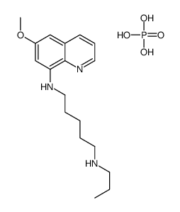 N'-(6-methoxyquinolin-8-yl)-N-propylpentane-1,5-diamine,phosphoric acid Structure