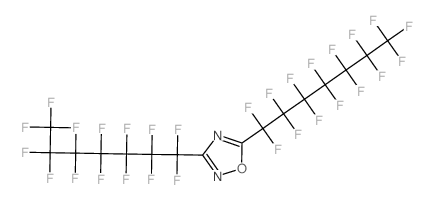 1,2,4-Oxadiazole,3,5-bis(1,1,2,2,3,3,4,4,5,5,6,6,7,7,7-pentadecafluoroheptyl)- structure