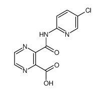 3-(5-chloro-pyridin-2-ylcarbamoyl)-pyrazine-2-carboxylic acid Structure