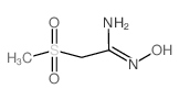 N'-Hydroxy-2-(methylsulfonyl)ethanimidamide structure