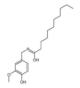 N-[(4-hydroxy-3-methoxyphenyl)methyl]undecanamide结构式