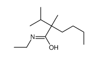 N-ethyl-2-isopropyl-2-methylhexanamide结构式