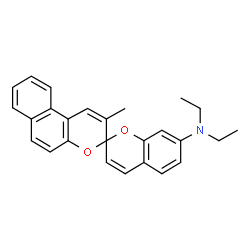 N,N-diethyl-2'-methylspiro[2H-1-benzopyran-2,3'-[3H]naphtho[2,1-b]pyran]-7-amine structure