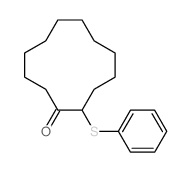 2-phenylsulfanylcyclododecan-1-one structure