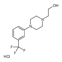 2-[4-[3-(trifluoromethyl)phenyl]piperazin-1-yl]ethanol,hydrochloride结构式