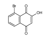 8-bromo-2-hydroxy-1,4-naphthoquinone Structure