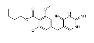 butyl 4-[(2,4-diaminopyrimidin-5-yl)methyl]-2,6-dimethoxybenzoate Structure