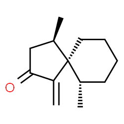 Spiro[4.5]decan-2-one, 4,6-dimethyl-1-methylene-, (4R,5R,6S)-rel- (9CI) Structure