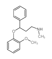 3-(2-methoxyphenoxy)-N-methyl-3-phenylpropan-1-amine Structure