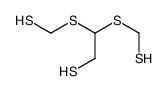 2,2-bis(sulfanylmethylsulfanyl)ethanethiol结构式