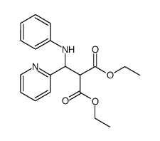 2,2-bis(ethoxycarbonyl)-1-phenylamino-1-(2-pyridyl)ethane Structure